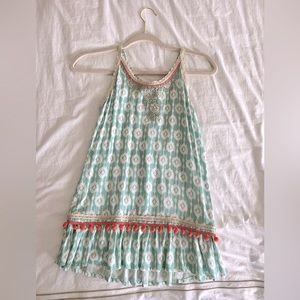 Skemo kids teal beach dress